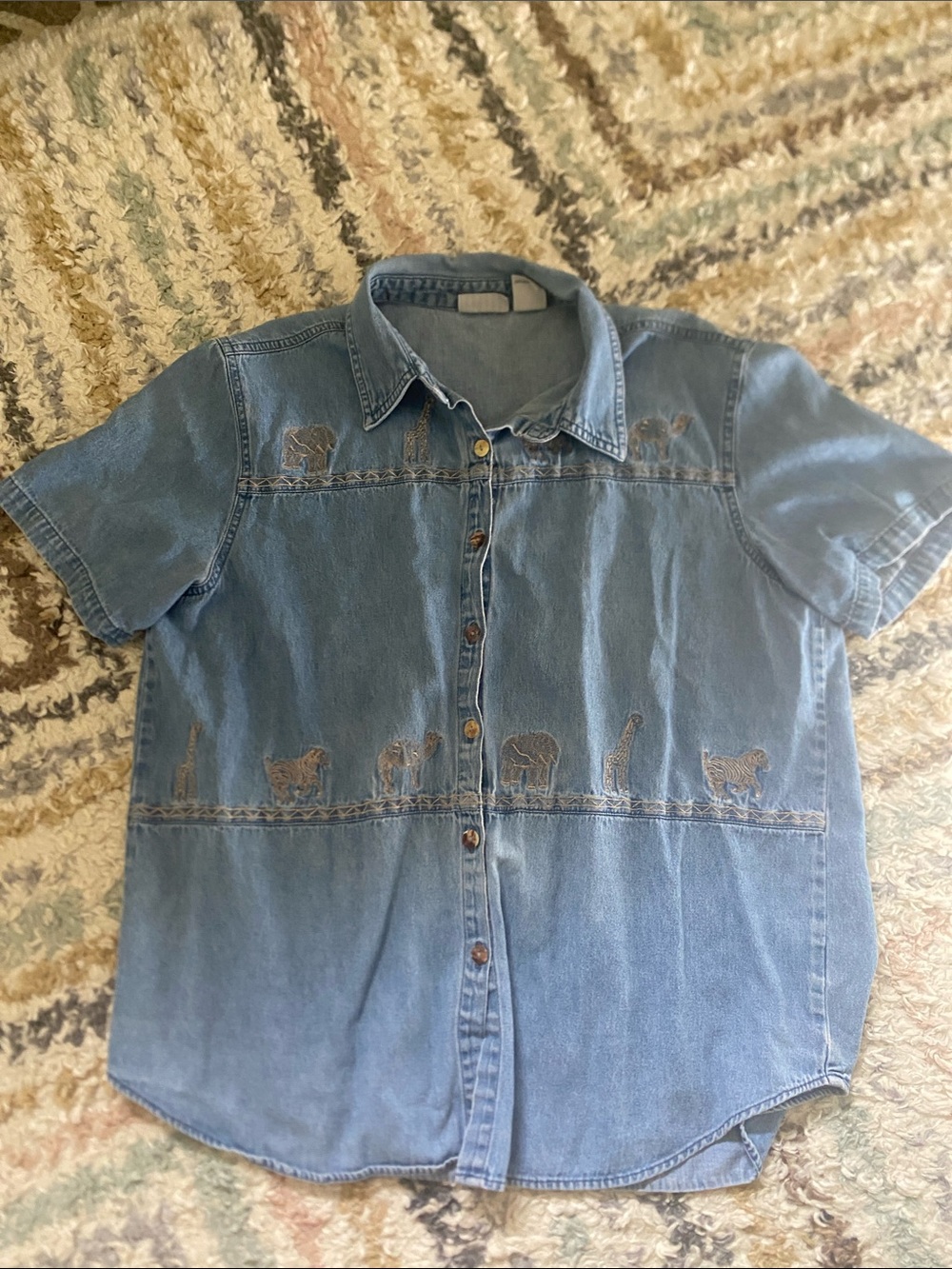 Cabin Creek Denim Embroidered Shirt